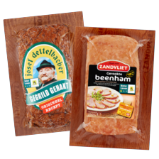 Zandvliet gerookte beenham, gerookte kipfilet of Joseph Dettelbacher gegrild gehakt